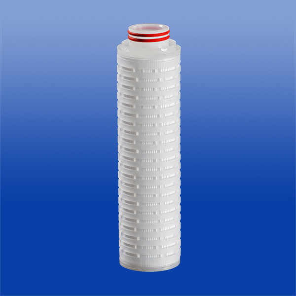 High flow rate low pressure drop STV Pleated Filter Cartridge For Filtration of solvent materials